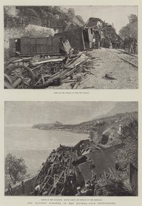 O desastre ferroviário na Riviera (gravura) de English School