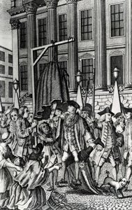 O estupro do casaco Petti, 1768 de English School