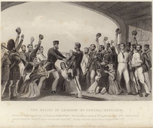 O alívio de Lucknow pelo general Havelock de English School