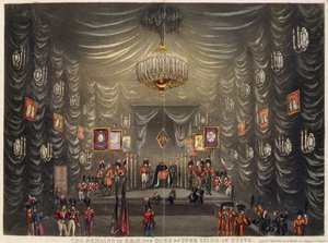 The Remains of H.R.H. the Duke of York Lying in State, pub. by E. Wallis de English School