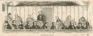 A Galeria de Repórteres na Câmara dos Comuns, Westminster, Londres de English School