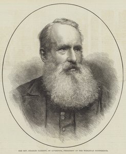 O Reverendo Charles Garrett, de Liverpool, Presidente da Conferência Wesleyana (gravura) de English School