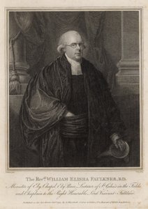 O reverendo William Elisha Faulkner, ministro da capela de Ely, Ely Place, Londres de English School