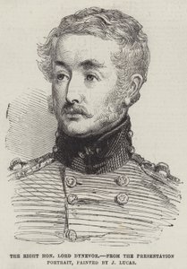 O Honorável Senhor Dinevor (gravura) de English School