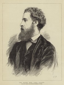 O Honorável Senhor Lytton (gravura) de English School