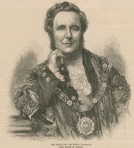 O honorável senhor Sydney Waterlow, Lord Mayor de Londres de English School