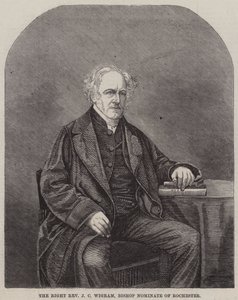 O Reverendo direito J C Wigram, Bispo Nomeado de Rochester (gravura) de English School
