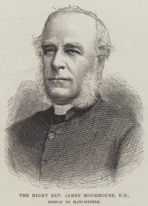 O Reverendo James Moorhouse, DD, Bispo de Manchester (gravura) de English School