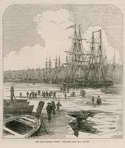 O rio Tâmisa, congelado de English School