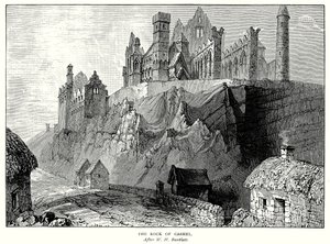 O Rochedo de Cashel (gravura) de English School