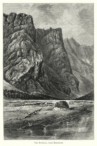 O Romsdal, perto de Horgheim (gravura) de English School