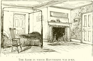 A sala em que nasceu Hawthorne de English School