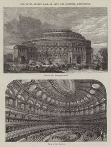 The Royal Albert Hall of Arts and Sciences, Kensington (gravura) de English School
