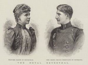O Royal Betrothal (gravura) de English School