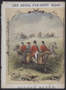 The Royal Fox Hunt Galop, de Arthur Mayne (litografia a cores) de English School