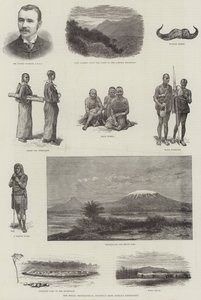 Expedição da Royal Geographical Society para a África Oriental (gravura) de English School