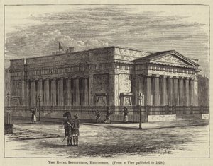 The Royal Institution, Edimburgo (gravura) de English School
