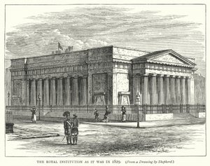 A Instituição Real como era em 1829 (gravura) de English School