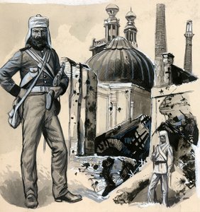 Os fuzileiros navais reais que ajudaram a aliviar o cerco de Lucknow de English School