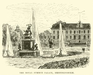 O palácio de verão real, drottningholm de English School