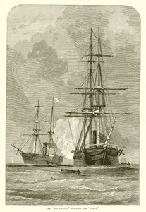 O San Jacinto parando o Trent de English School