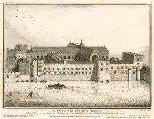 O Savoy, em Londres, do rio Tâmisa de English School