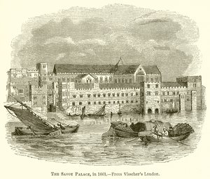 O Palácio Savoy, em 1661 de English School