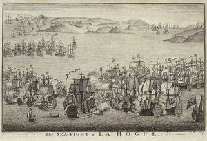 A luta do mar em La Hogue