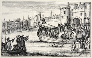 Os Sete Bispos retornando da Torre, 1688 de English School