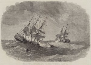 O Navio "Bengala" resgatando a tripulação de "A Criança do Regimento" (gravura) de English School