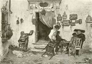 A loja de Figaro (gravura) de English School