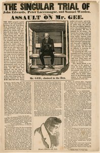 O Julgamento Singular pelo Assalto ao Sr. Gee, 1834 de English School