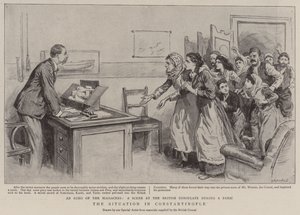 A Situação em Constantinopla (Litho) de English School