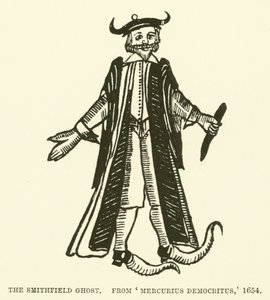O fantasma Smithfield, do Mercurius Democritus de English School