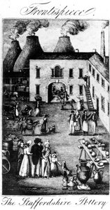 A cerâmica de Staffordshire, retirada de 1827 de English School
