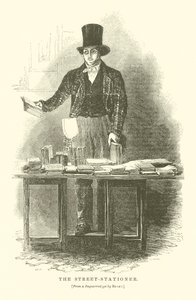 O estaccionista de rua (gravura) de English School