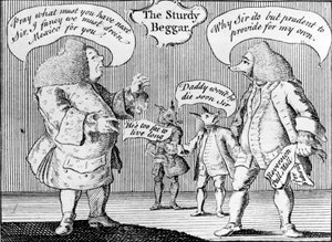 O pedinte robusto, 1758 de English School