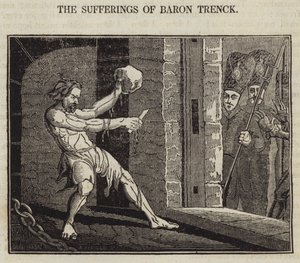 Os Sofrimentos do Barão Trenck (gravura) de English School