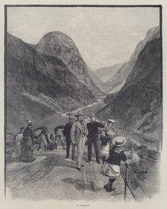 O "Sunbeam" na Noruega, de Lady Brassey (gravura) de English School