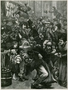 As questões comerciais de domingo - um esboço em Petticoat Lane de English School