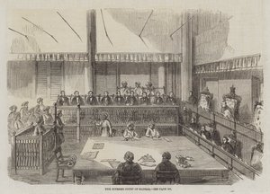 A Suprema Corte de Madras (gravura) de English School