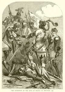 A rendição do rei da França em Poictiers, 1356