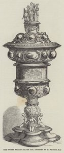 A Taça Swiney Bequest Silver, desenhada por D Maclise, RA (gravura) de English School
