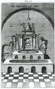 O Tabernáculo e Altar (gravura) de English School