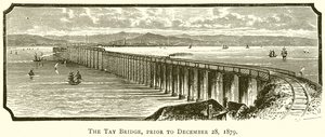 A ponte de Tay, antes de 28 de dezembro de 1879 de English School