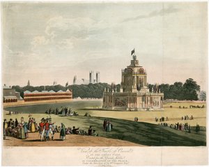 O Templo da Concórdia criado para a Paz de 1814 de English School