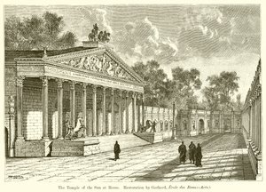 O Templo do Sol em Roma. Restauração de Gerhard, Ecole des Beaux-Arts) de English School