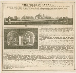 O Thames Tunnel, aberto ao público todos os dias de English School