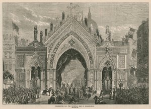 O Dia de Ação de Graças: o arco do triunfo em Ludgate Hill de English School