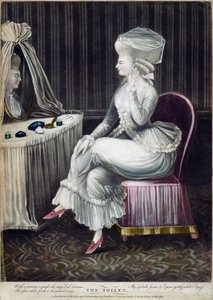 O banheiro, pub. por Robert Sayer e J. Bennett, 1780 (gravura em mezzotint) de English School